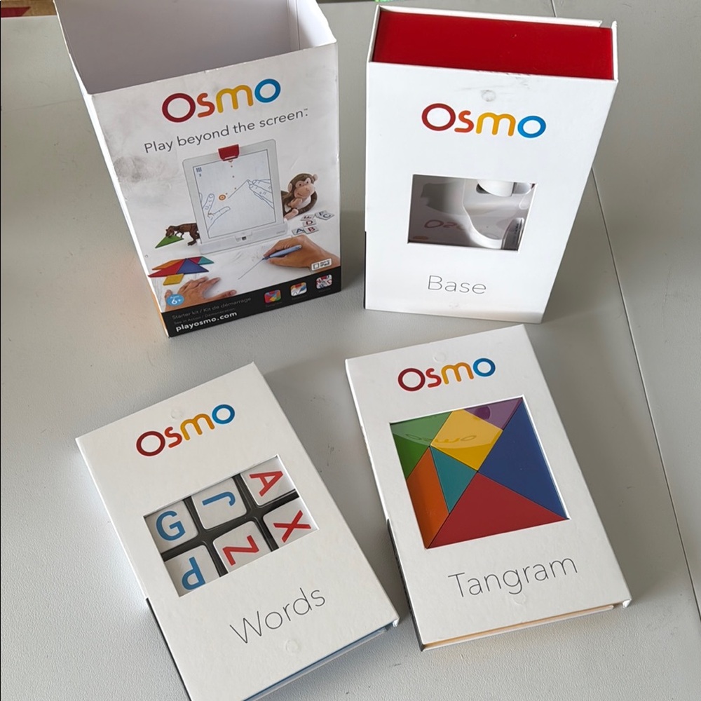 Osmo Learning Toys Set for IPad with Base, Tangram and Word Games
